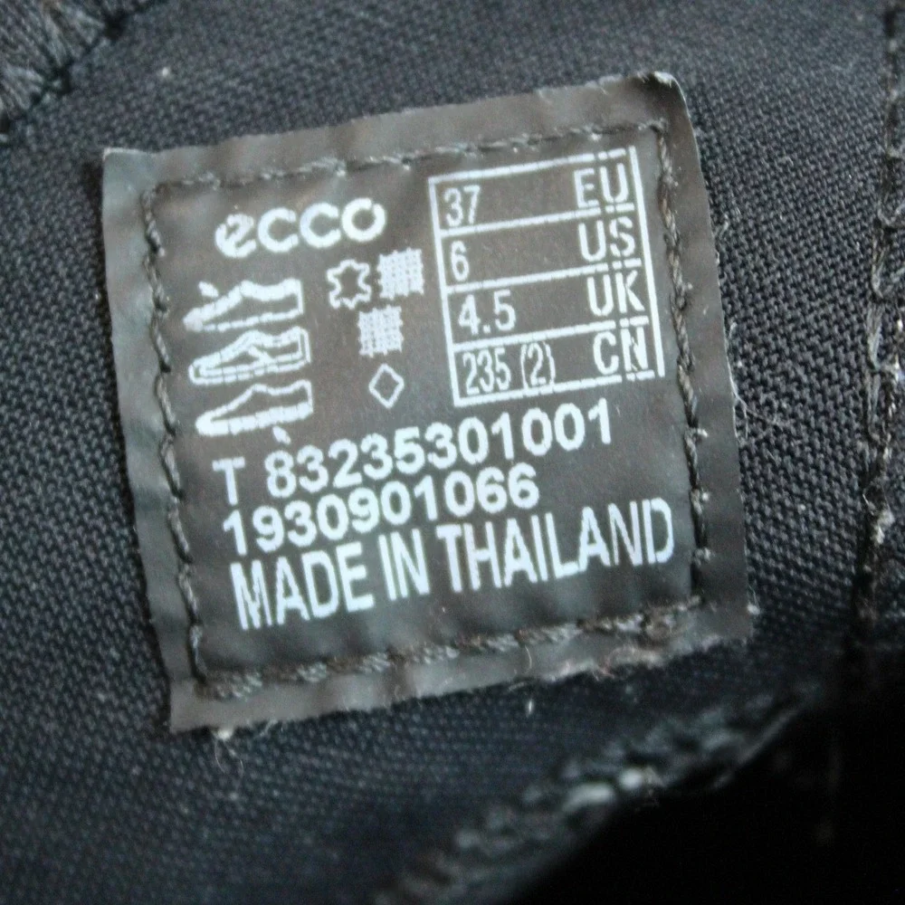 ECCO Exostrike Gore-Tex‎ Yak Leather Boots Black/Dark Shadow Waterproof Womens 6